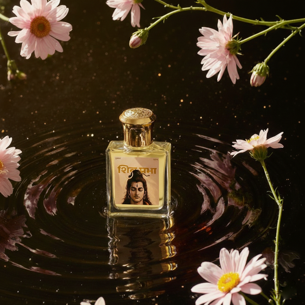Shivprabha™ Lord Shiva Inspired Premium Perfume, 50ml, Artisanal Vedic Fragrance with Earthy Sandalwood and Floral Notes, Long Lasting Spiritual Scent